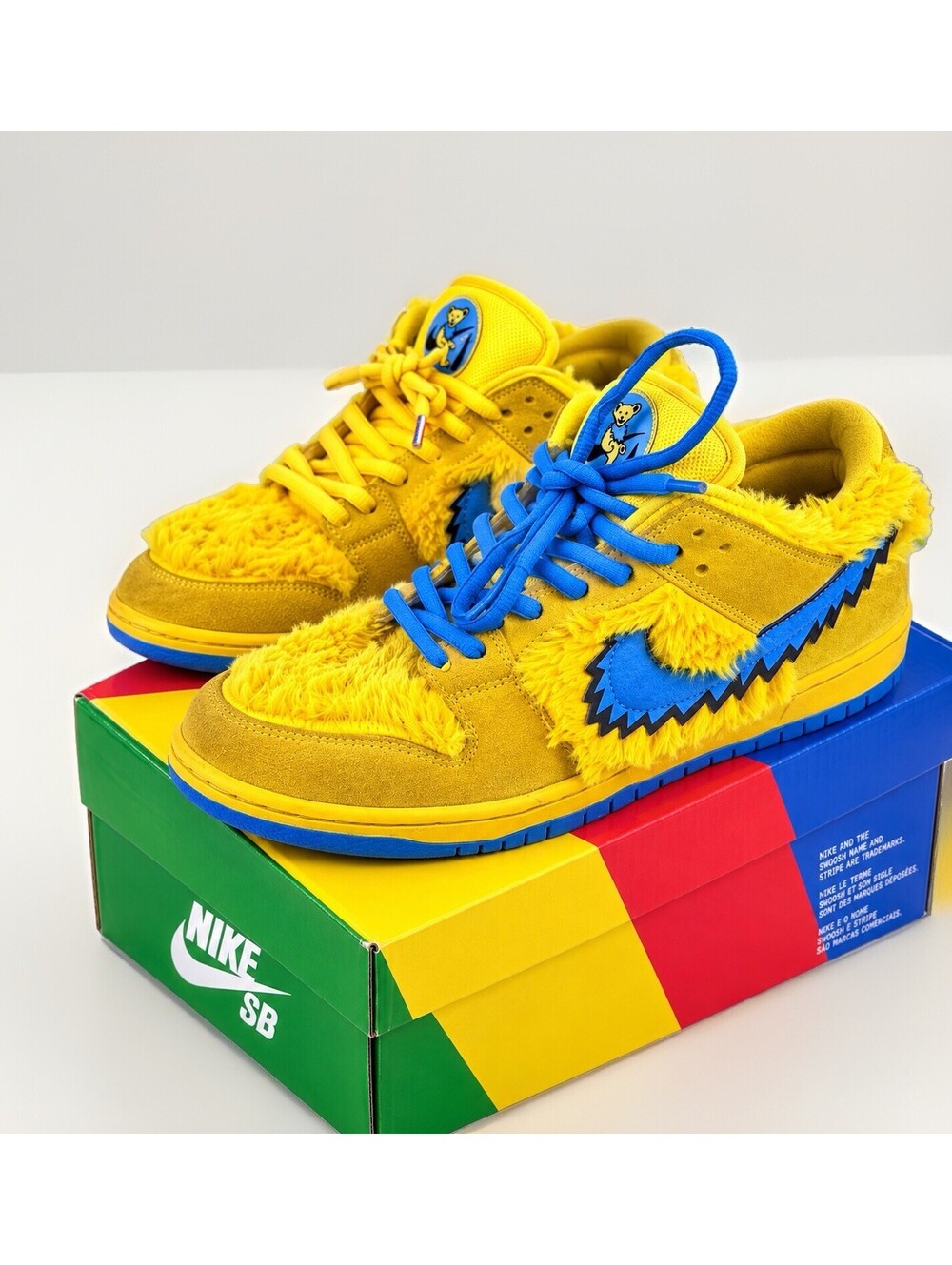 Size 10.5 - Nike Dunk Low SB x Grateful Dead Yellow Bear